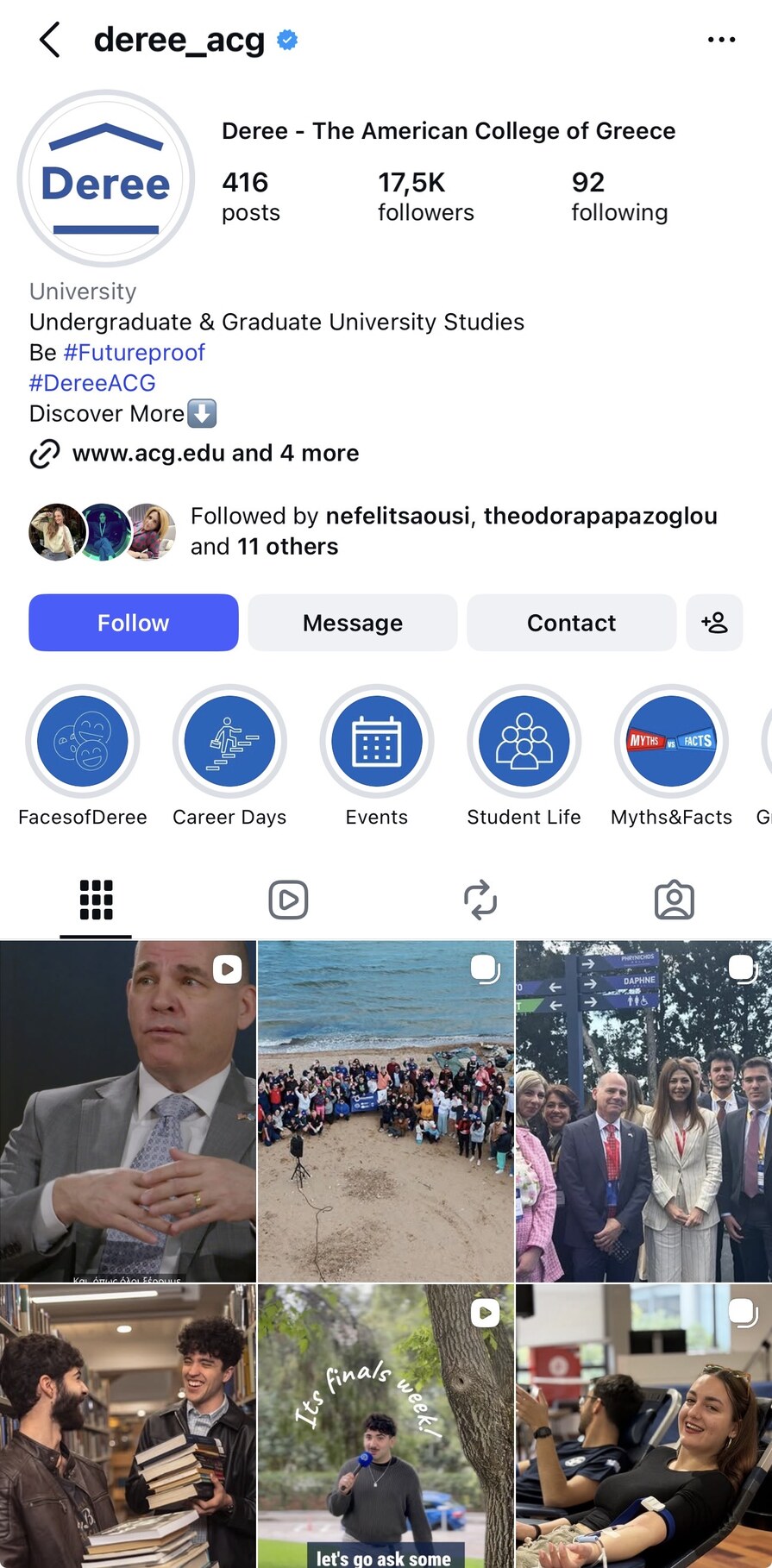 Deree Instagram